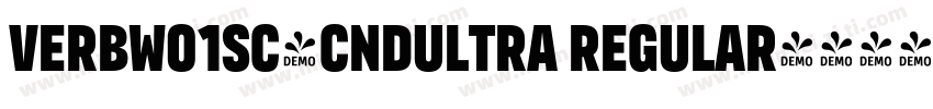 VerbW01SC-CndUltra Regular字体转换